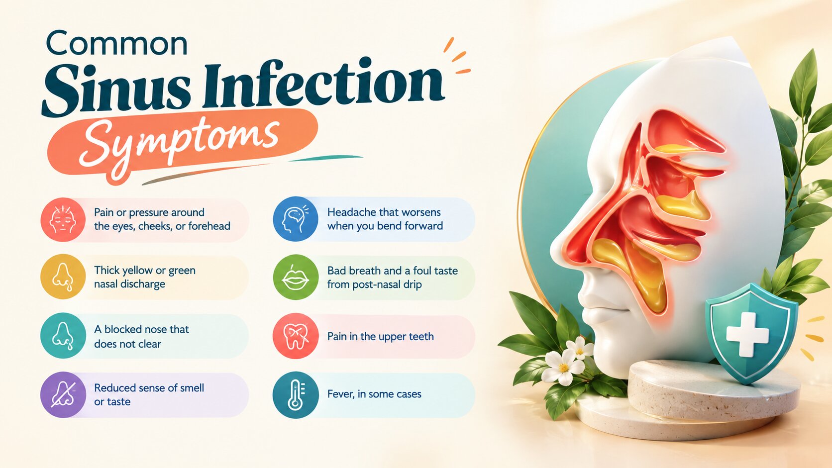 Common sinus infection symptoms Common sinus infection symptoms