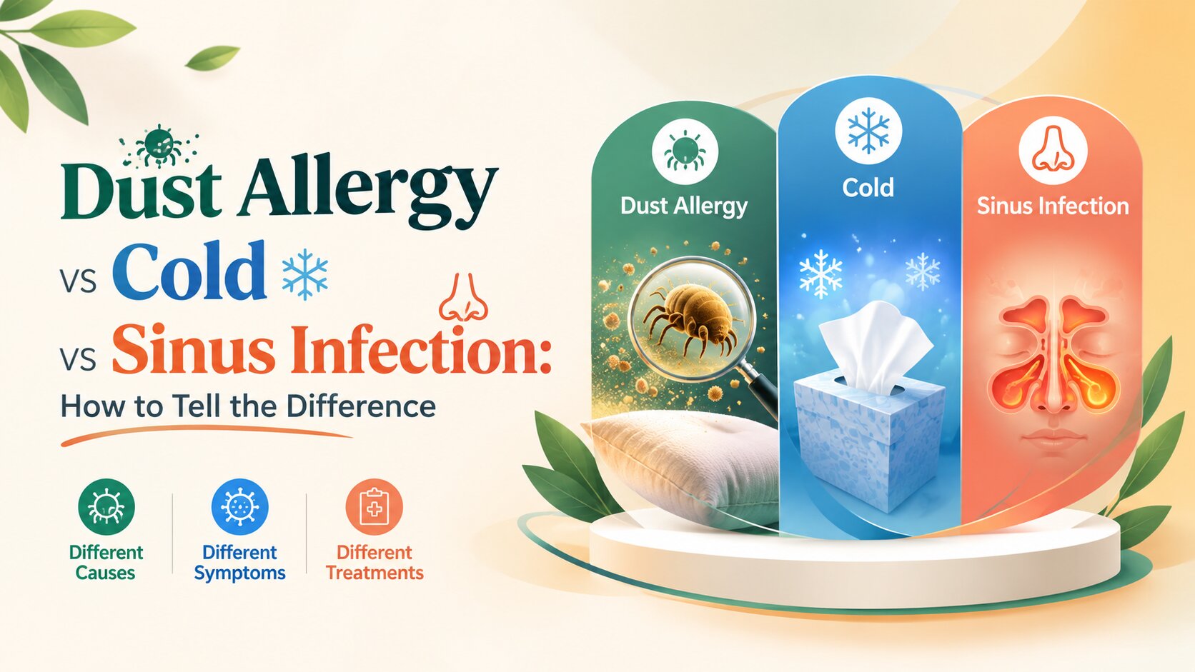 Dust Allergy vs Cold vs Sinus Infection